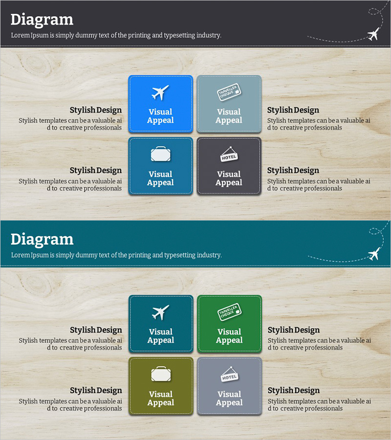 시스템 구성도를 통한 재무 계획 시각화 – 블루 그린 디자인
