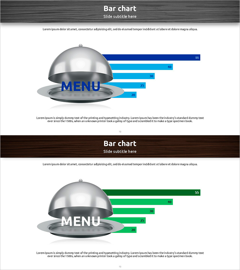 가로 막대 그래프로 선호 메뉴 실태 조사 시각화