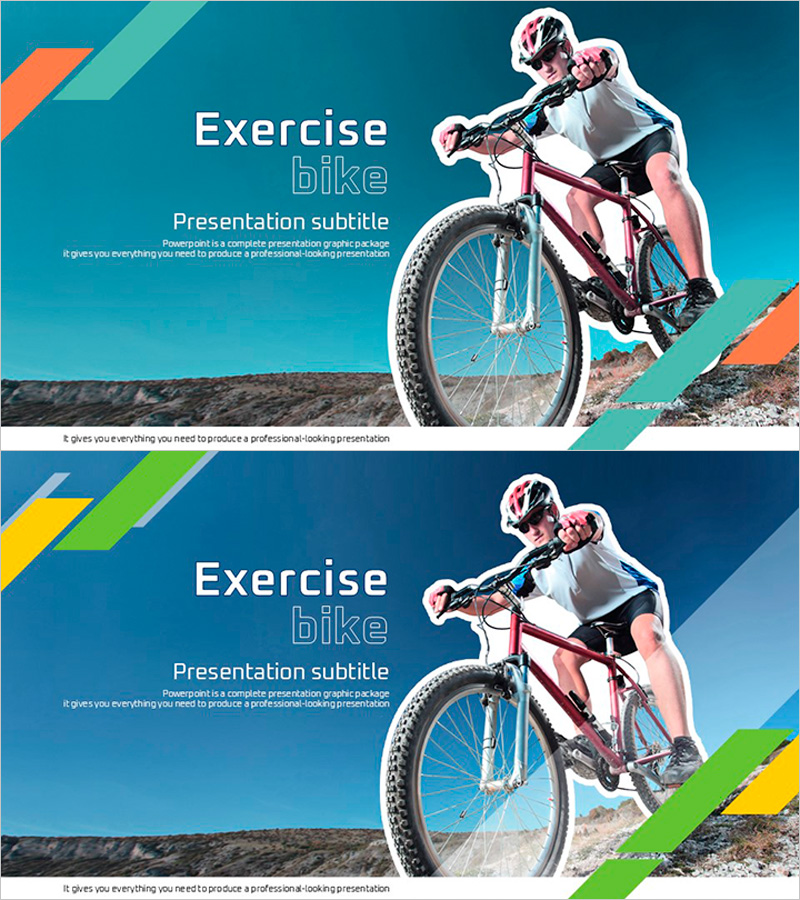 자전거 운동 템플릿 표지 – 건강과 운동의 시작