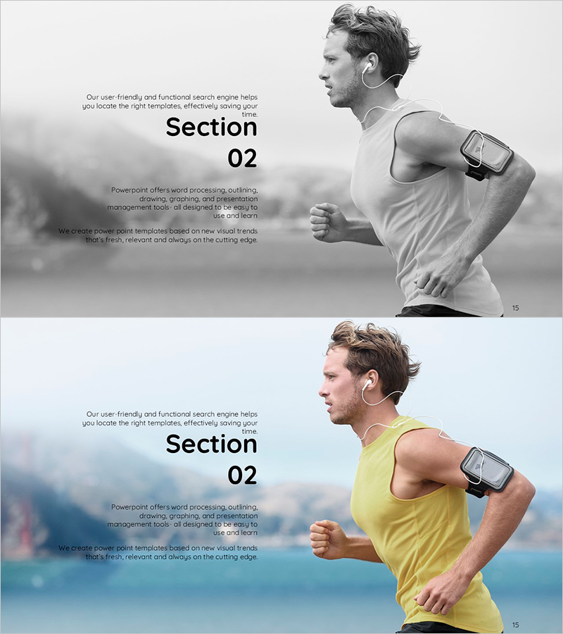 Smart Health Section Slide 02 – Effective Slide Template