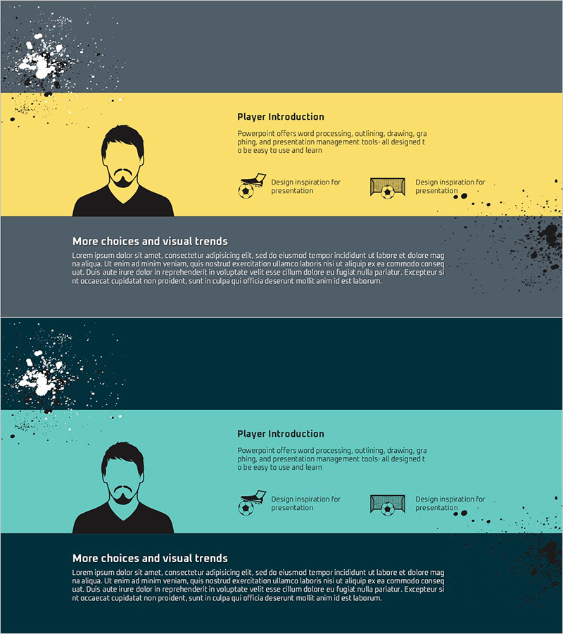 플레이어 소개 슬라이드 – 팀 문화와 성과 강조