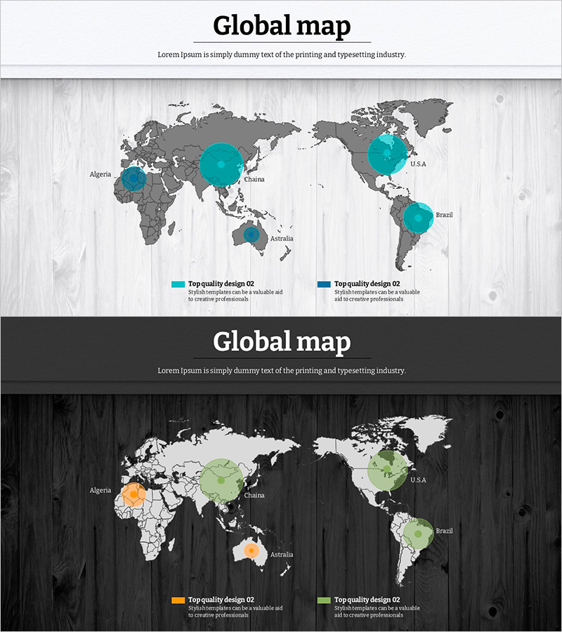 글로벌 맵과 분포도 – 시장 이해를 위한 프레젠테이션