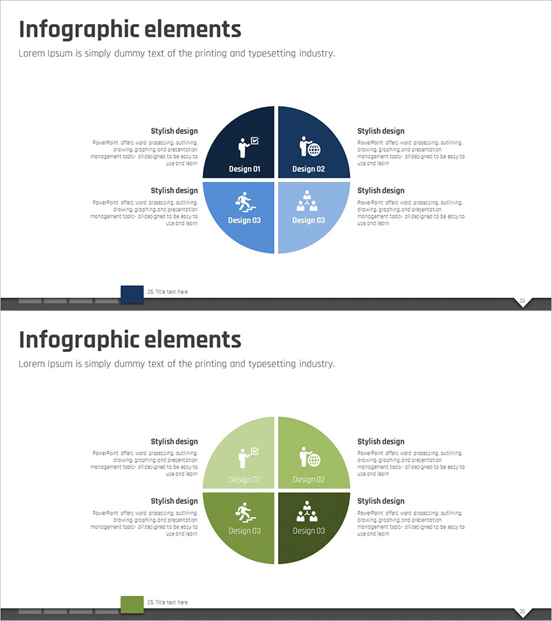 사업목표 아이콘 다이어그램 – 비즈니스 비전을 전달하는 효과적인 도구