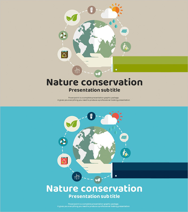 탄소중립 와이드 템플릿 - 자연보호 주제의 표지