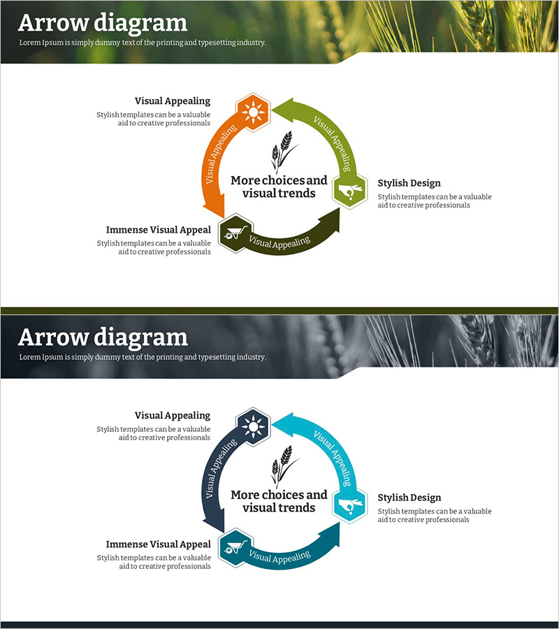 농업 사후관리 및 유지보수 전략 순환 아이콘