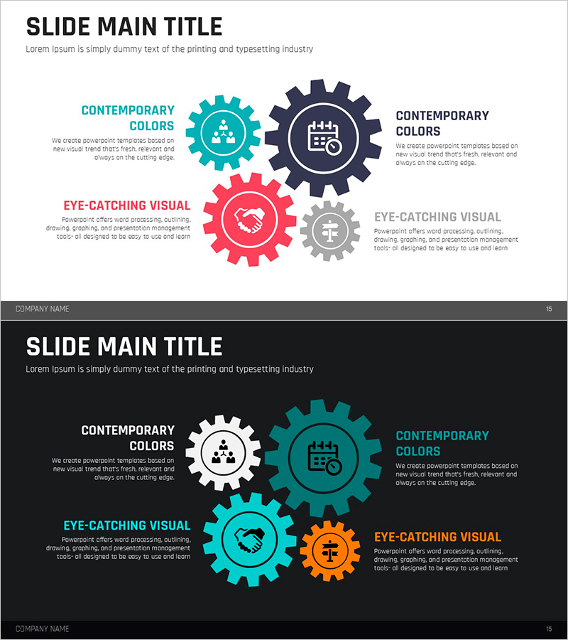 비즈니스 실행 체계 인포그래픽 – 전략적 운영 계획