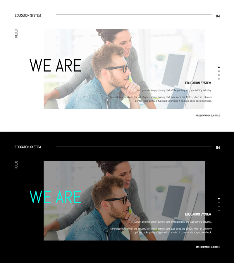우리의 가치관 소개 슬라이드 – 회사 개요 및 환영 메시지