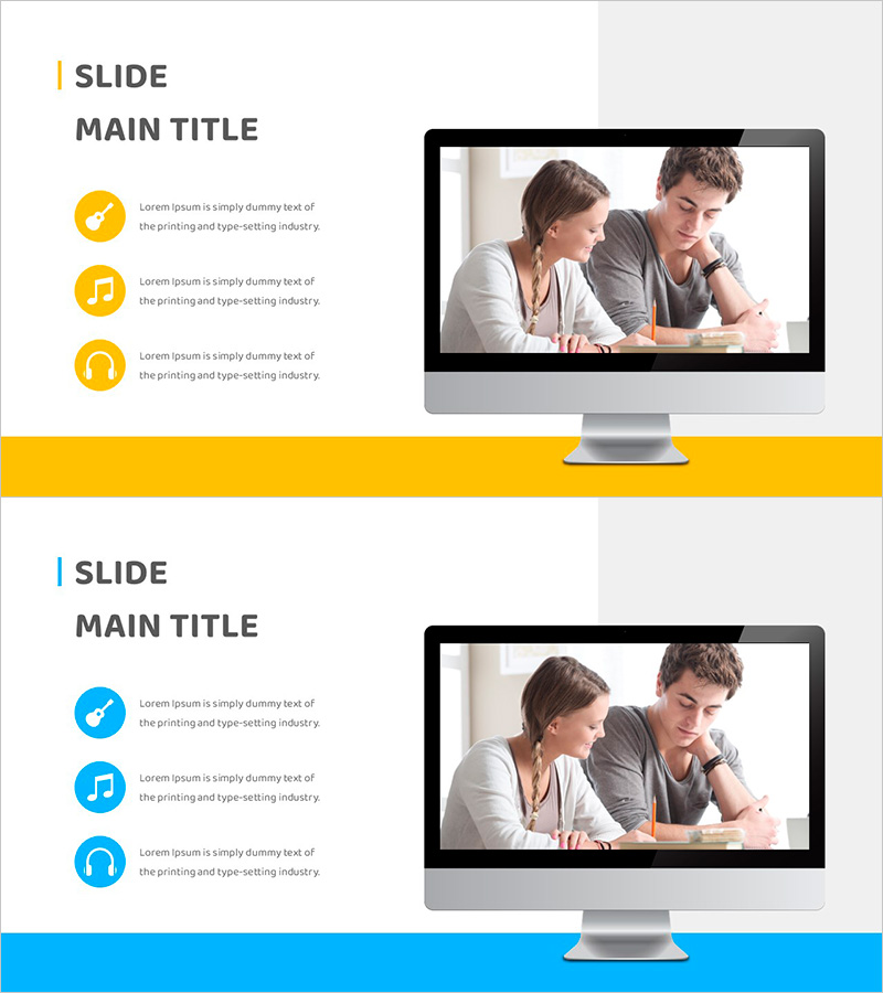 새학기 프로그램 소개를 위한 다채로운 슬라이드 디자인