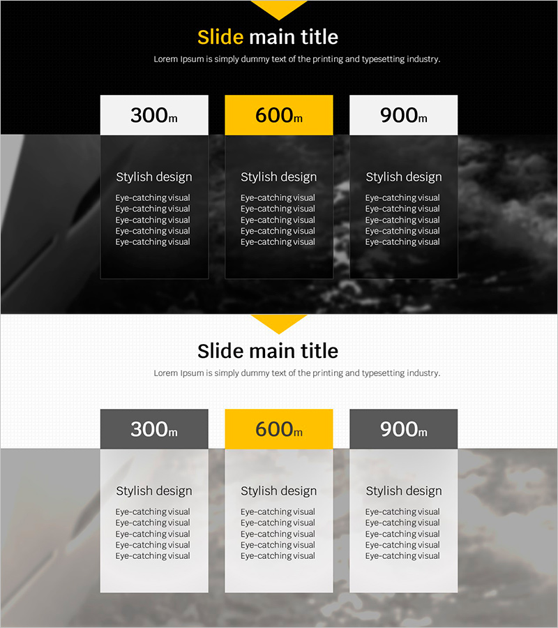 시각적 데이터 표현을 극대화한 인포그래픽 슬라이드