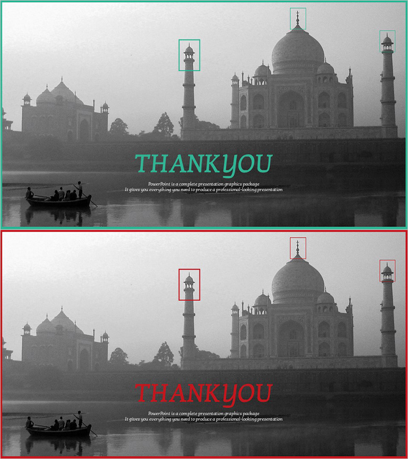 인도 와이드 템플릿_엔딩 페이지 – 감사는 성공의 시작입니다