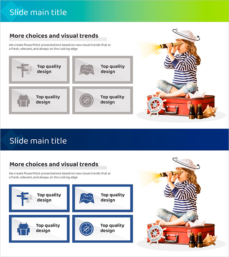 여행 길찾기 다이어그램 슬라이드 – 리스크 관리 및 해결방안