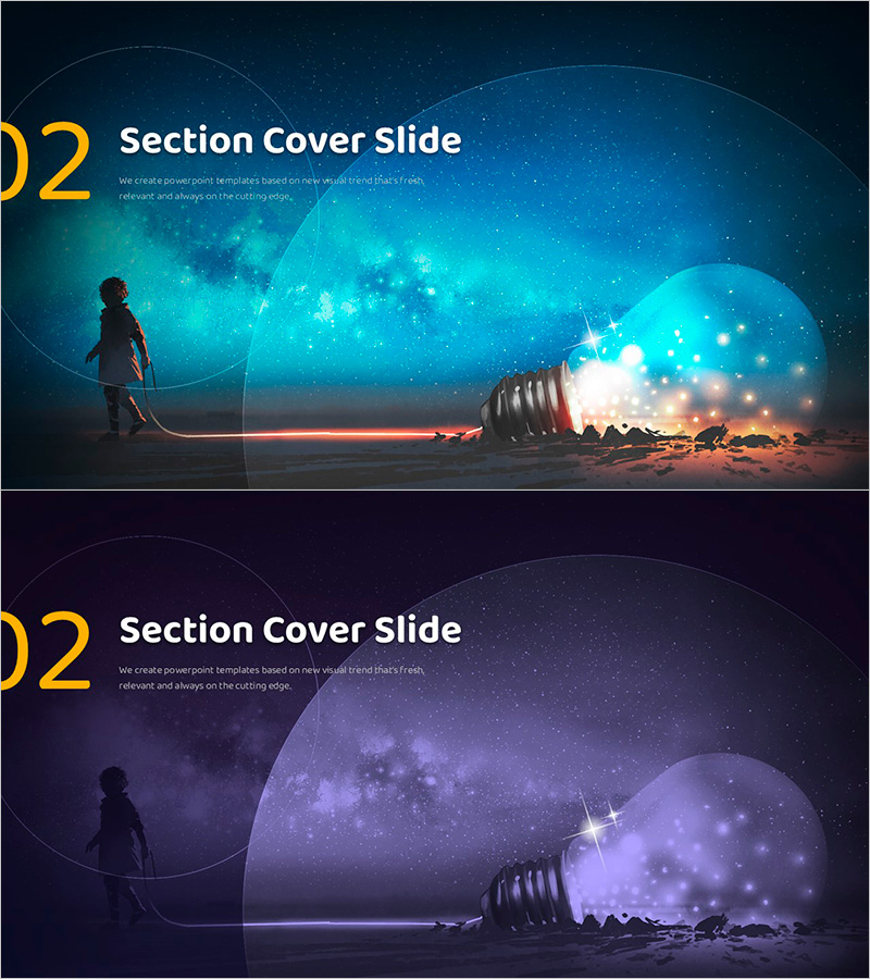 어린이 꿈 템플릿 간지02 - 상상력이 빛나는 슬라이드