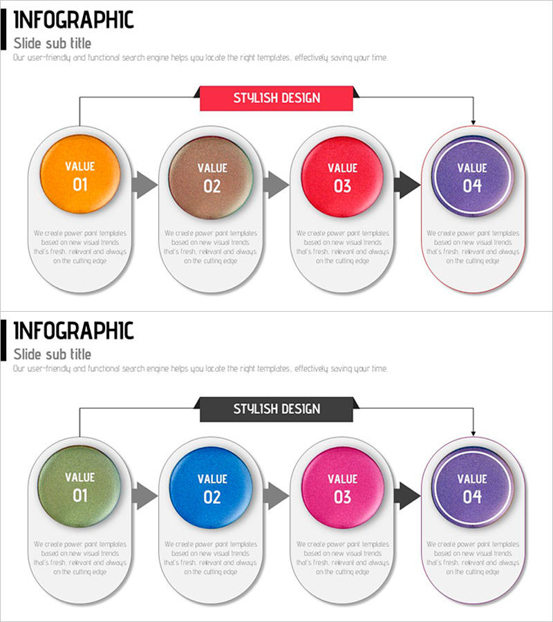 전략 및 단계 다이어그램 – 사업 추진 방향을 제시하는 인포그래픽