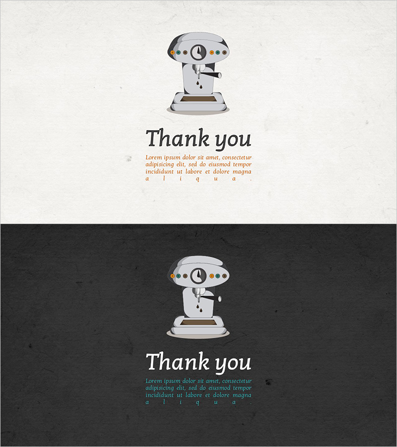 바리스타 템플릿 엔딩 – 따뜻한 감사의 메시지