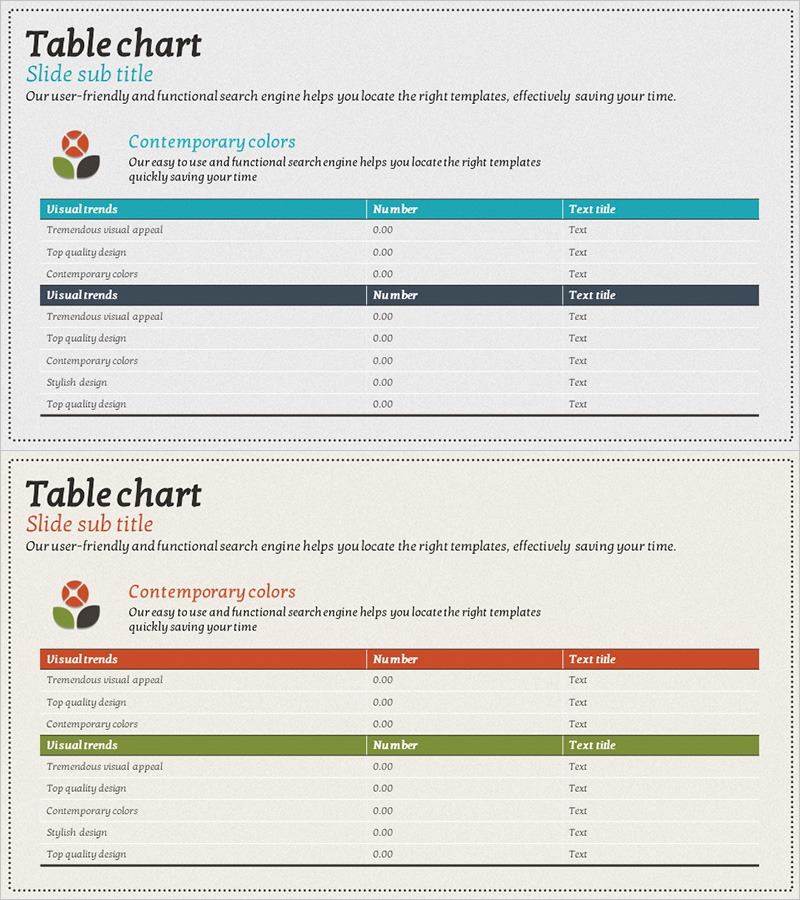 재무계획 및 성과표 블루 오렌지