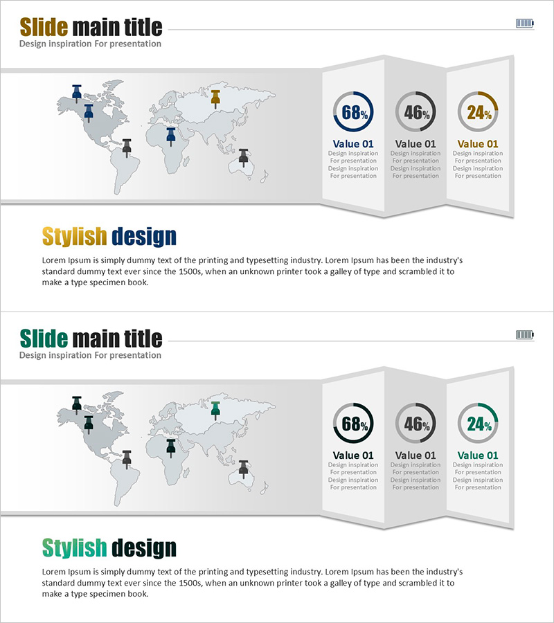 진행률 도넛 차트 – 시장 분석을 위한 시각적 자료