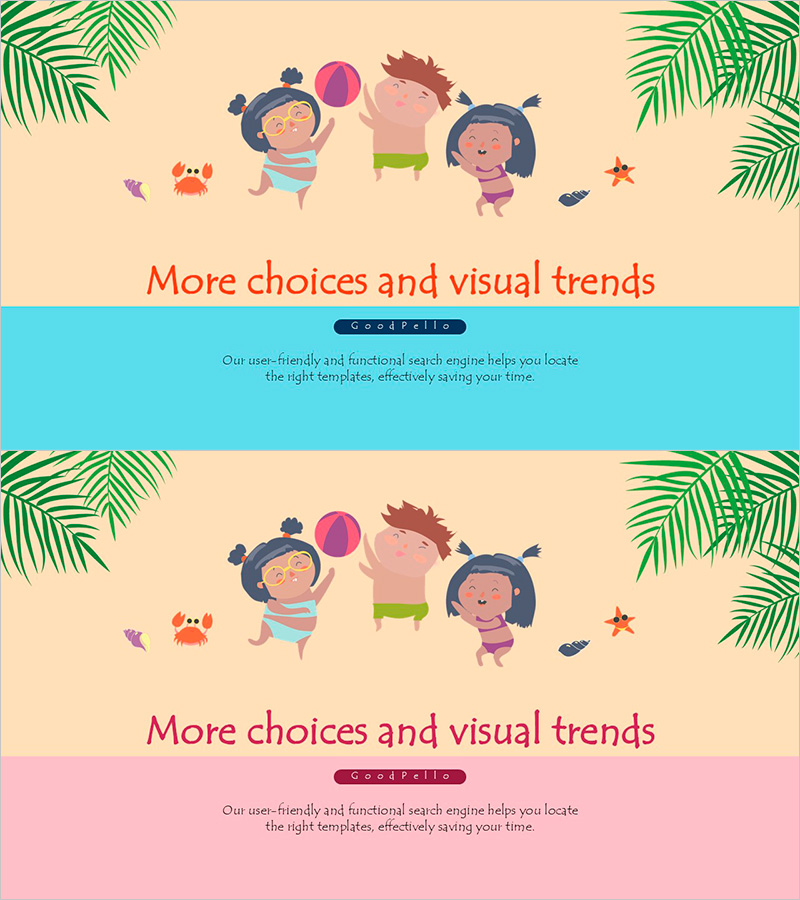 Summer Vacation Template Emphasis Message