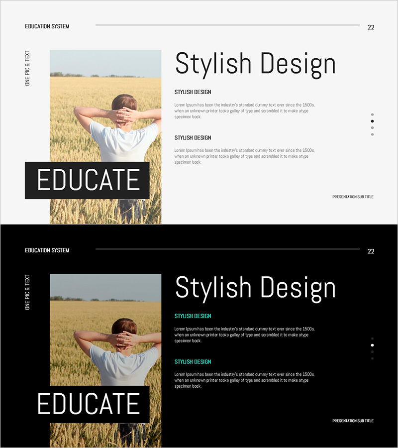 자유로운 마음을 담은 슬라이드 템플릿 – 여유의 중요성