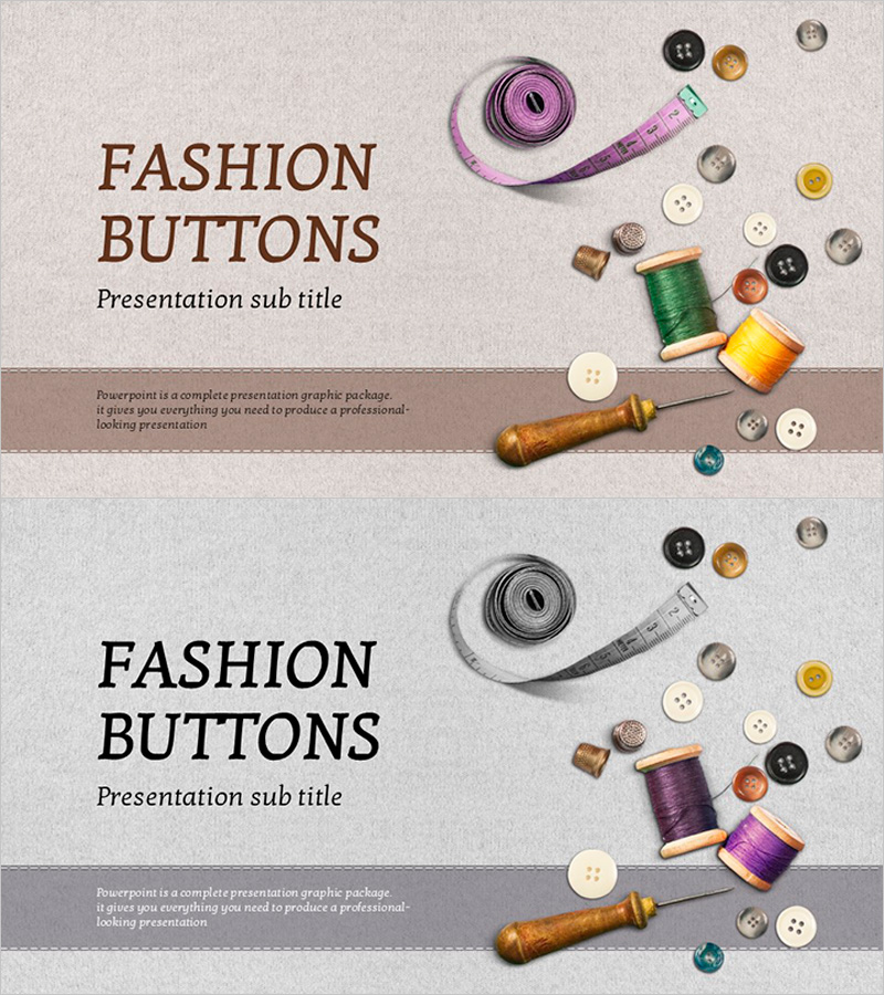 패션 단추 템플릿 표지