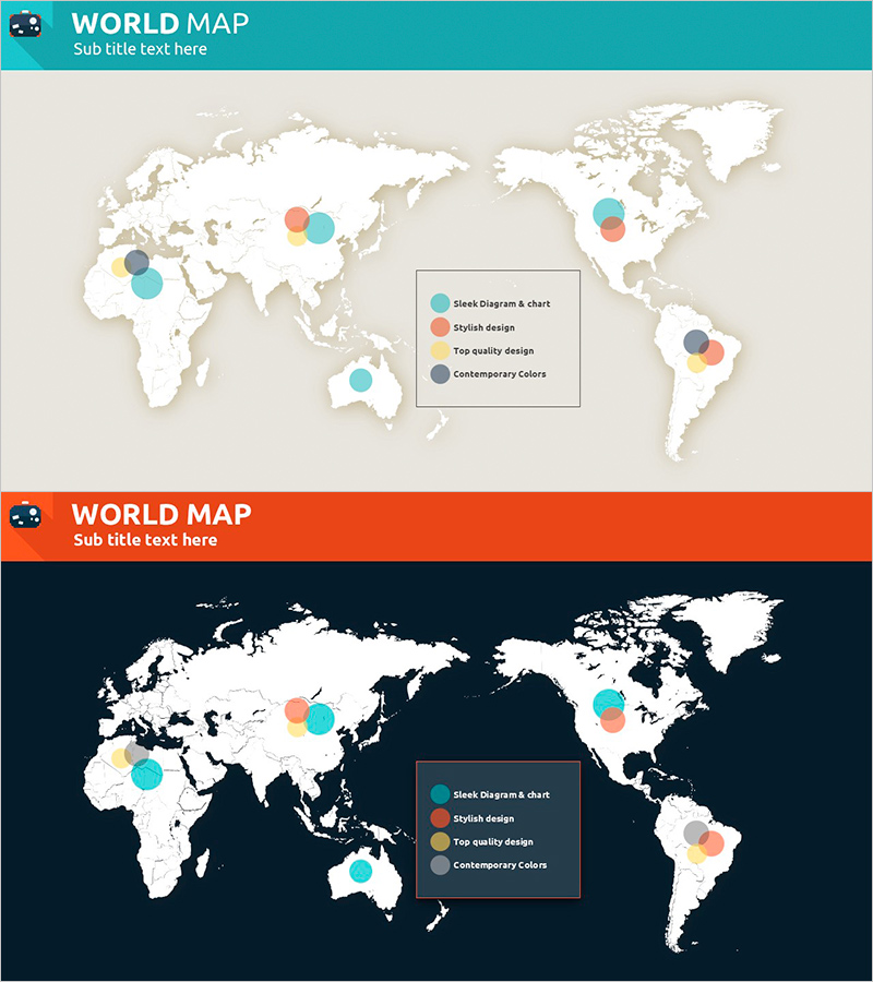 세계여행 맵을 활용한 시장 분석 슬라이드