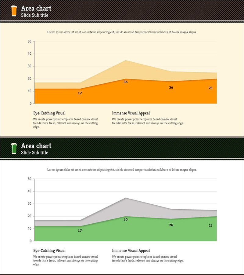 그림자 영역형 그래프로 데이터 시각화 – 감각적인 표현