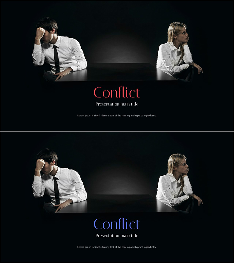 부부갈등 템플릿 표지 – 감정과 이해