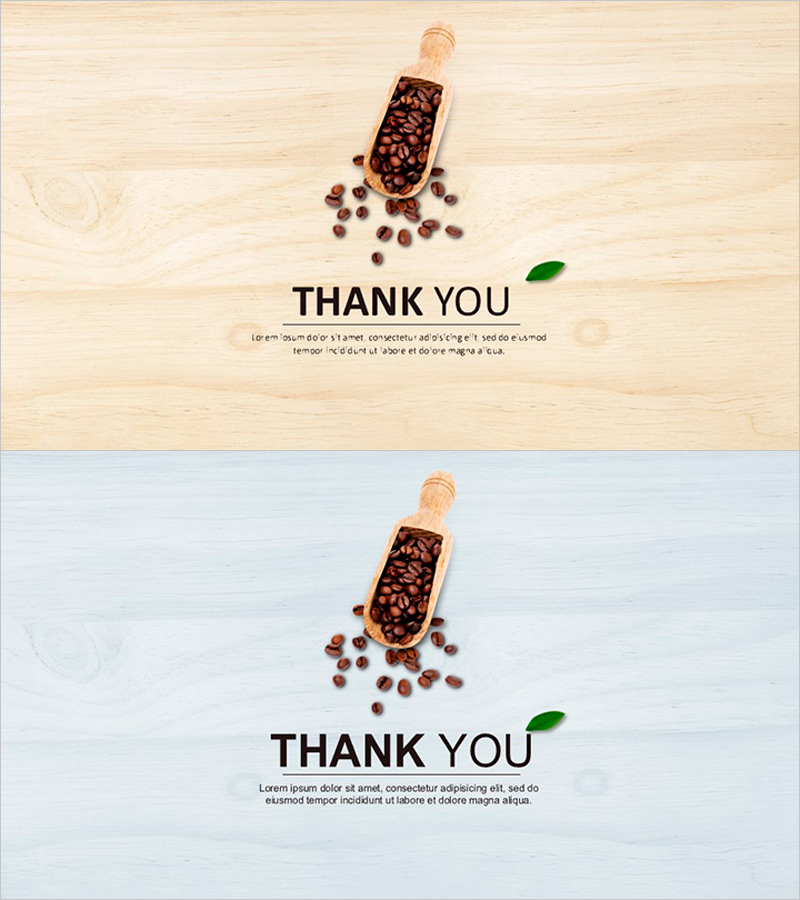 커피콩 템플릿 엔딩표지