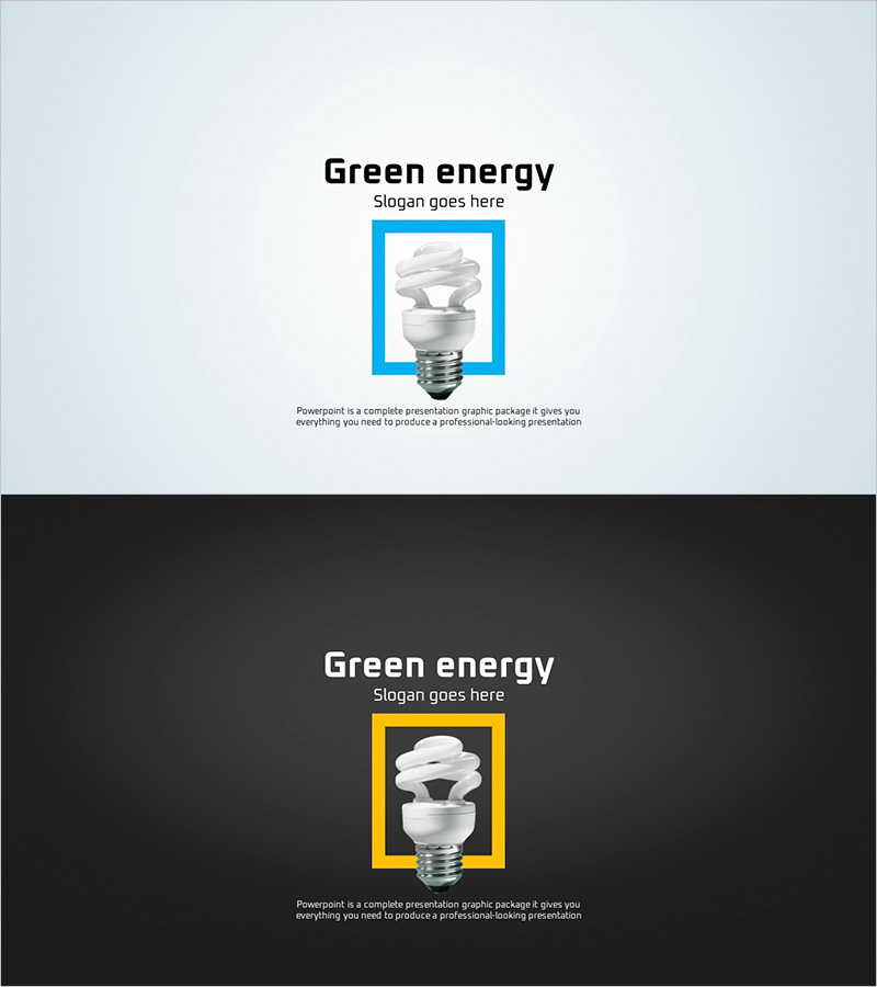 녹색 친환경 에너지 템플릿 - 시각적으로 전달하는 지속 가능성