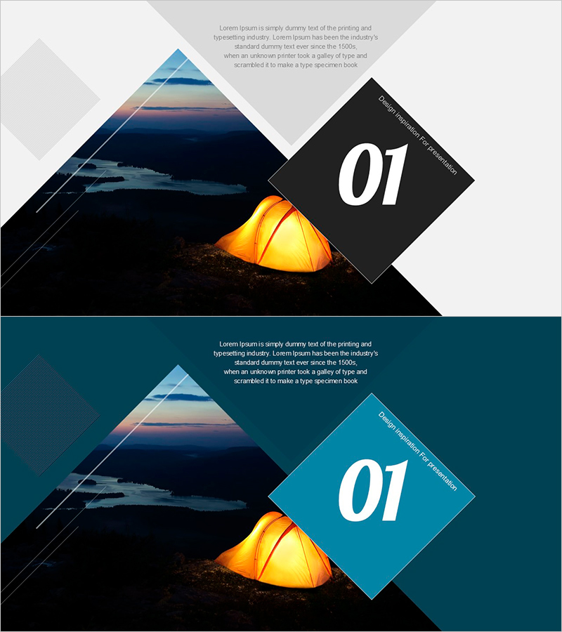 섹션 전환 간지 슬라이드 | 챕터 구분 디자인 PPT