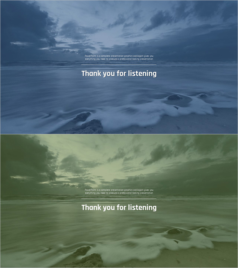 파도와이드 템플릿 – 엔딩 페이지