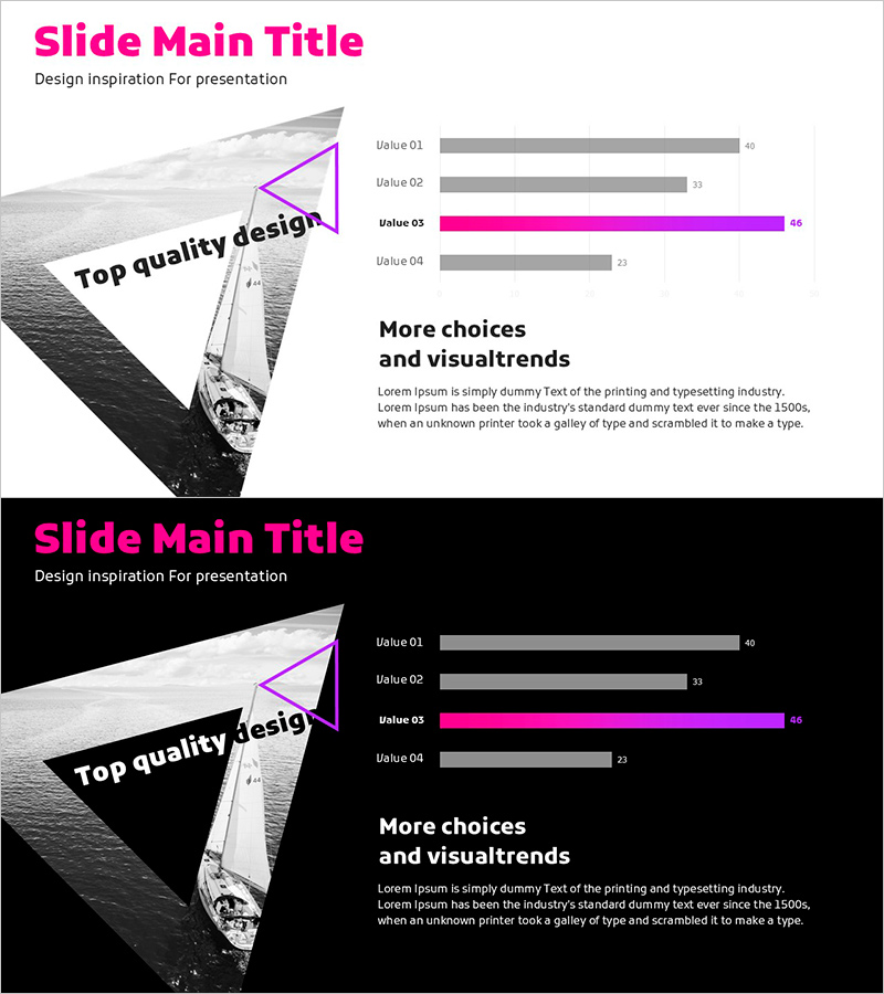 요트 투어 선호도를 분석한 가로막대 그래프 PPT