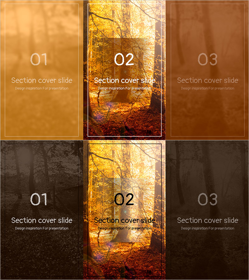 자연 컬러 와이드 간지02 – 따뜻한 감성을 담은 섹션 커버 슬라이드