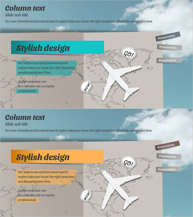 사업소개 블루 옐로우 템플릿 – 전문성과 창의성