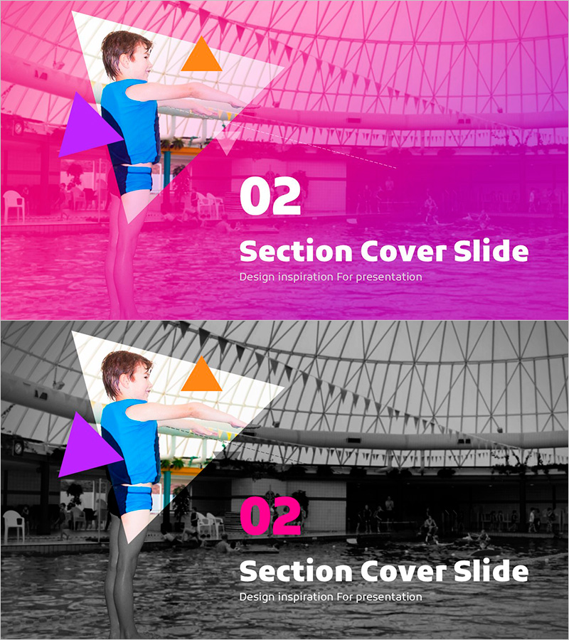 여행 계획 PPT 간지 슬라이드 – 세션 커버