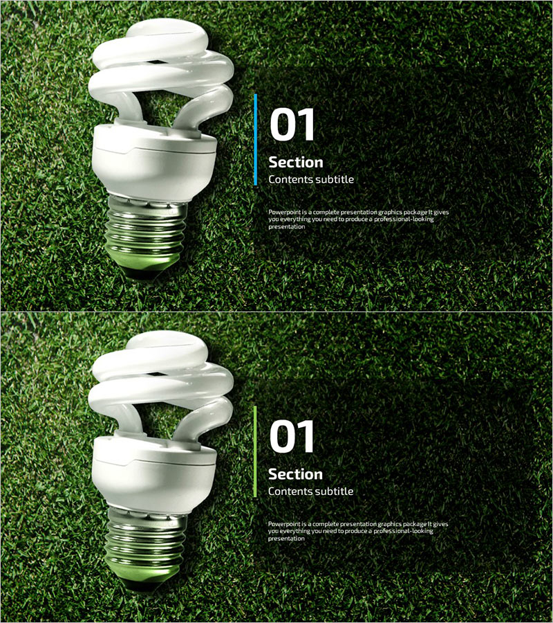 친환경 와이드 템플릿 – 가치 있는 세션 구성