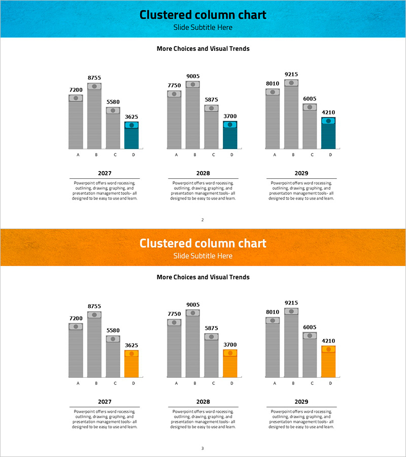 재건 비용 막대 그래프 – 재무 계획과 예산