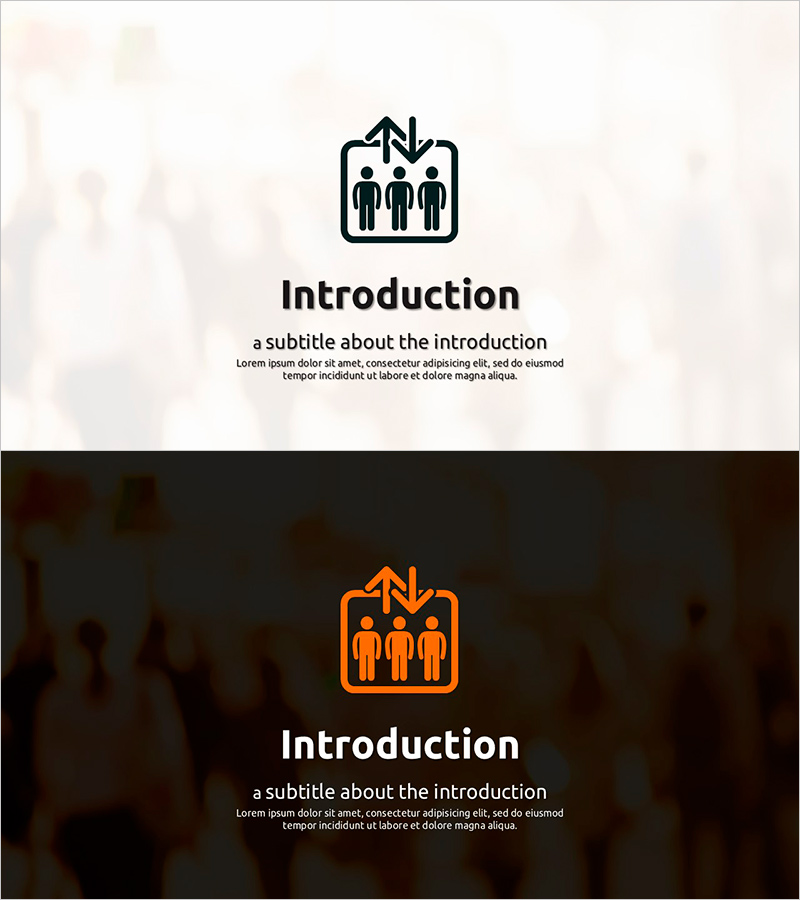 간지 및 소개 슬라이드 – 환영의 메시지