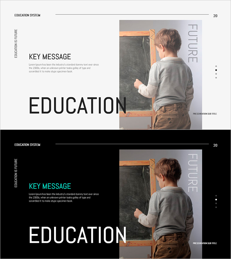 배움의 순간, 성장의 시작 – 교육 혁신 슬라이드