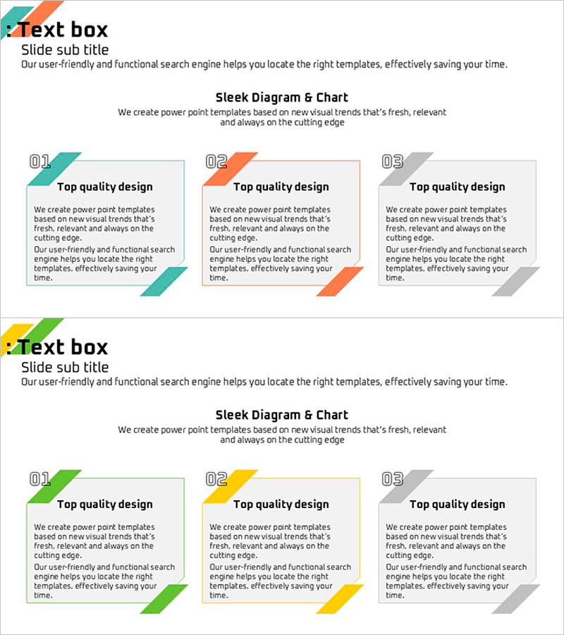 사업 비전 및 전략을 명확히 전달하는 텍스트 박스