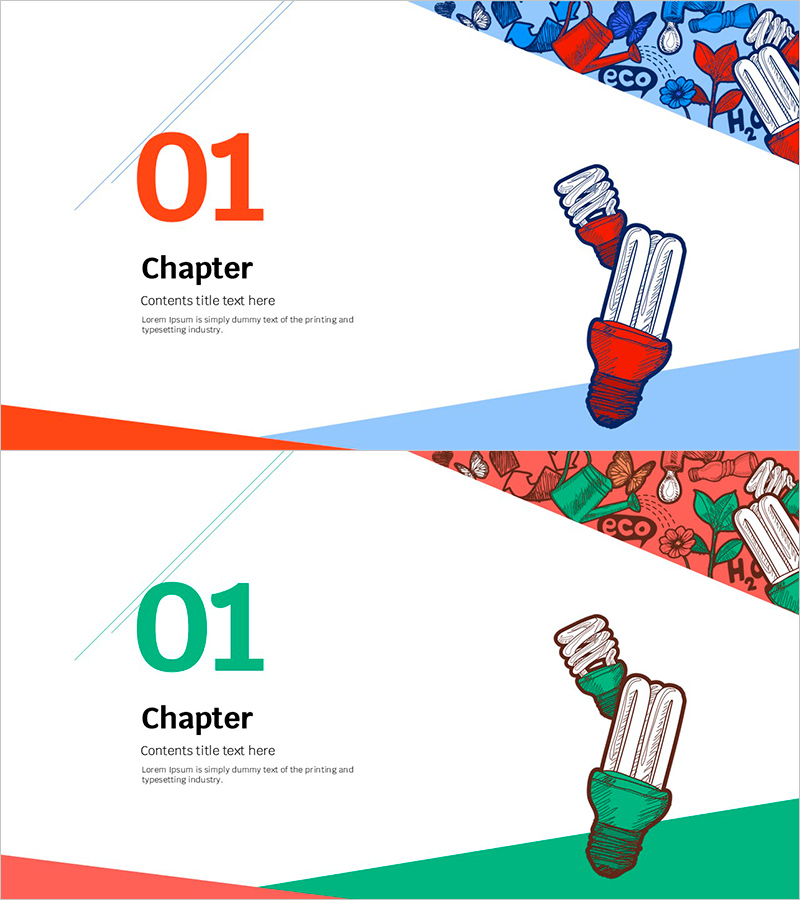 재생 가능 에너지 템플릿 간지