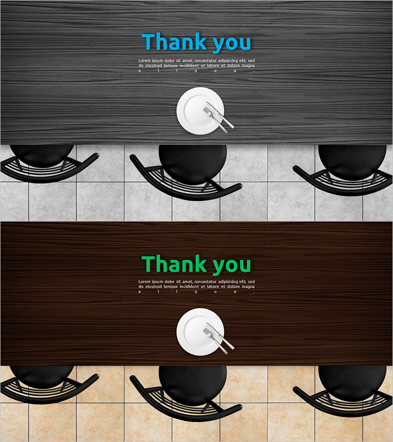 빈그릇 엔딩 페이지 – 감사함을 전하는 슬라이드