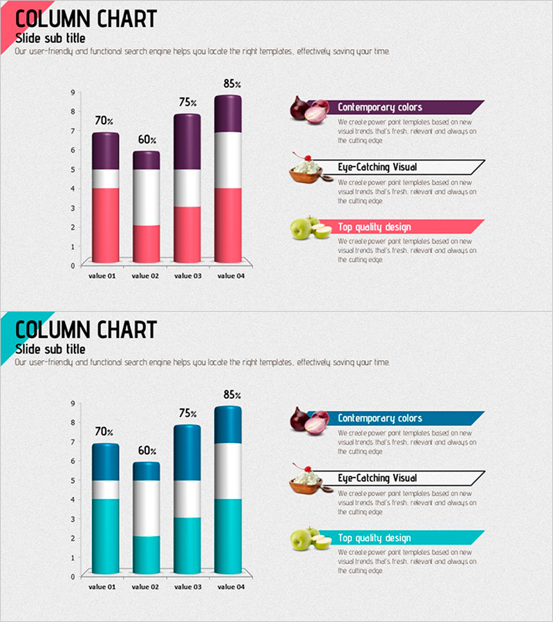 건강 식단 후 변화 그래프 – 데이터 시각화 템플릿