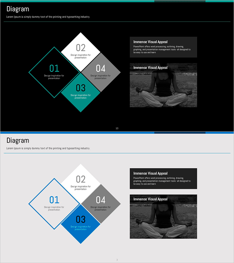 마름모 순서 다이어그램으로 운영 계획 시각화