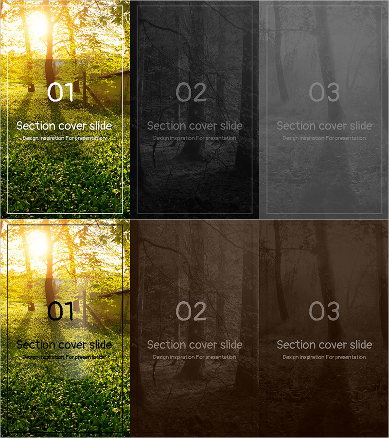 자연 컬러 와이드 간지01 – 섹션 커버 슬라이드