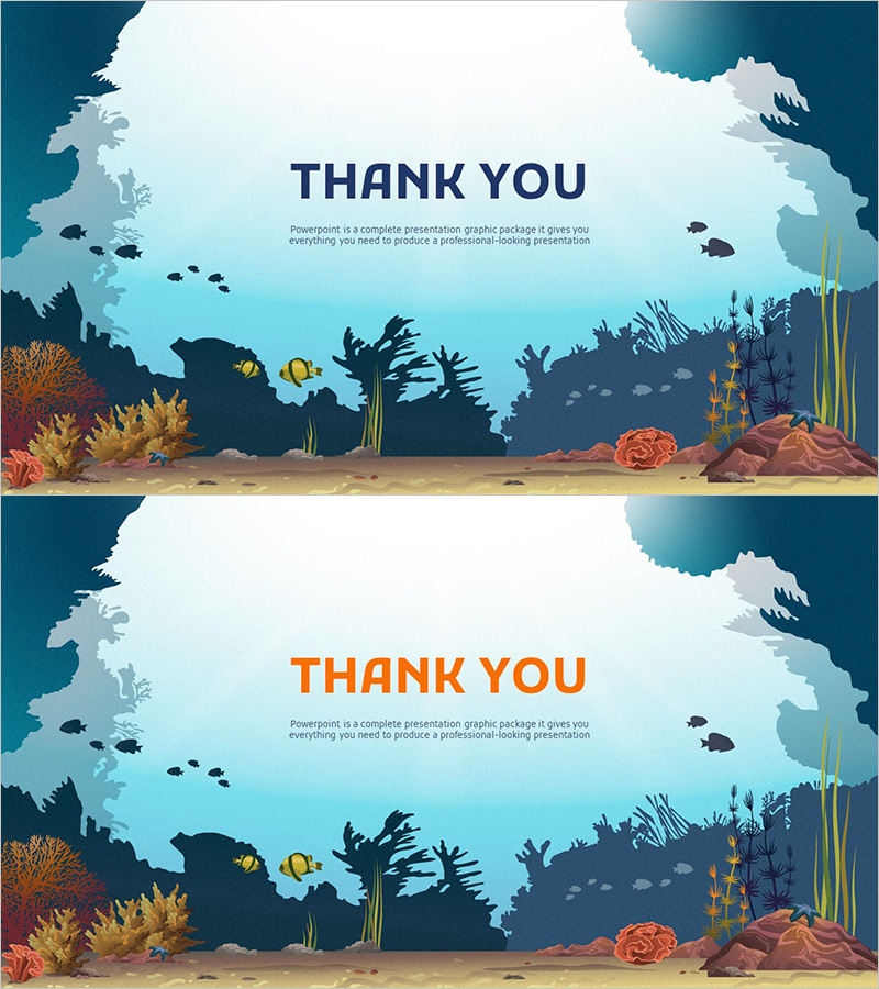 바다 와이드 피피티 엔딩표지 – 바다의 매력을 배경으로