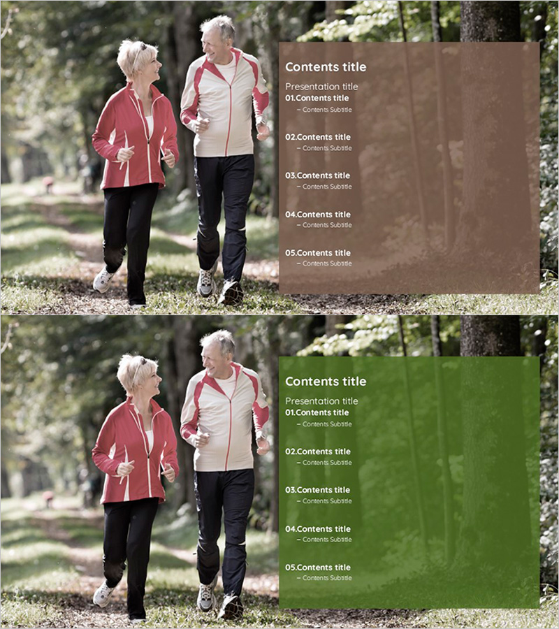 은퇴 생활 템플릿 목차 - 안정과 힐링의 시작