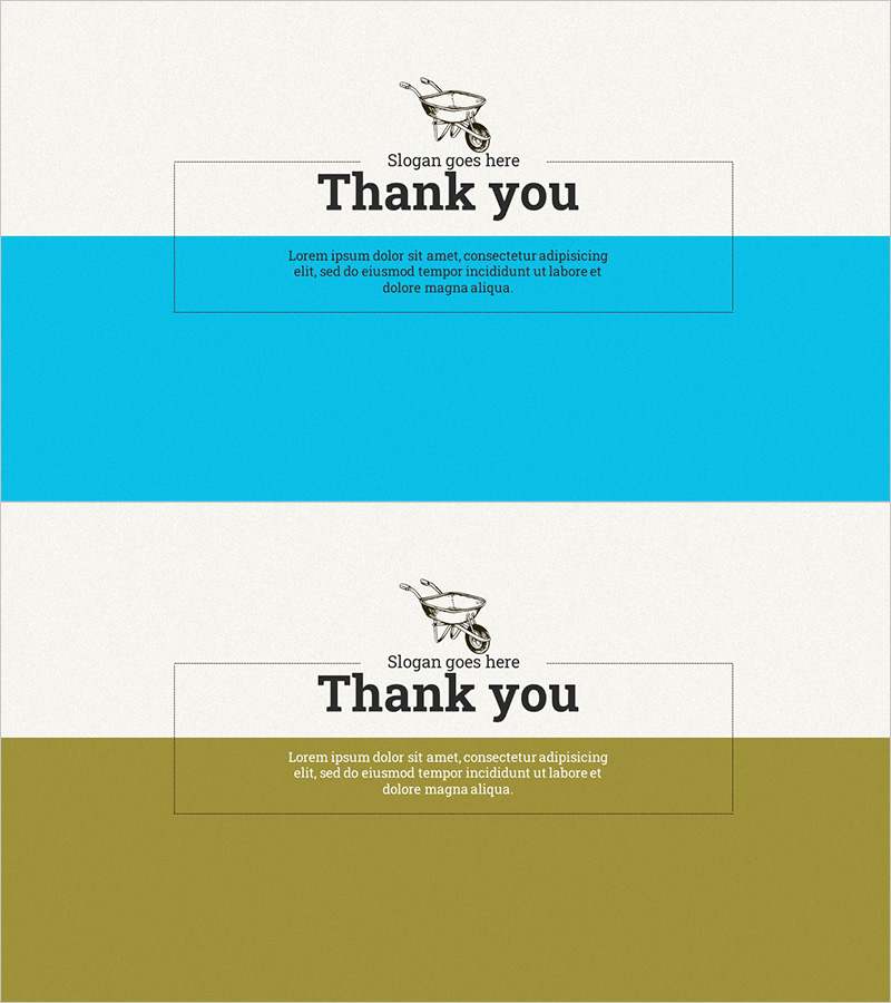 농사 수확 사업 템플릿 – 감사의 인사를 담은 엔딩 페이지