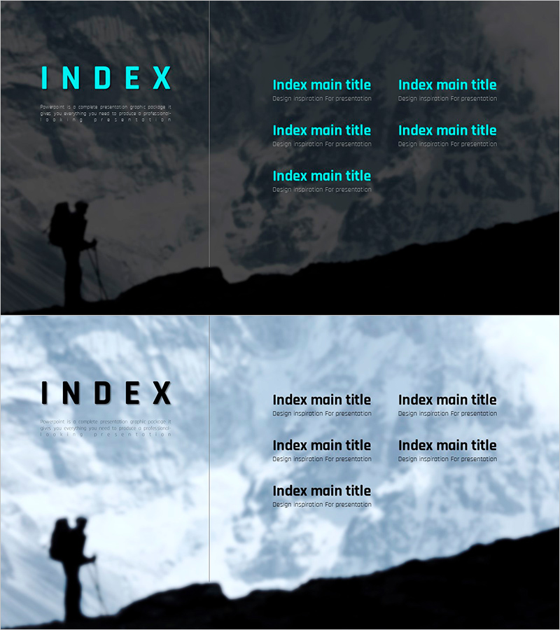 산 와이드 PPT 목차 슬라이드