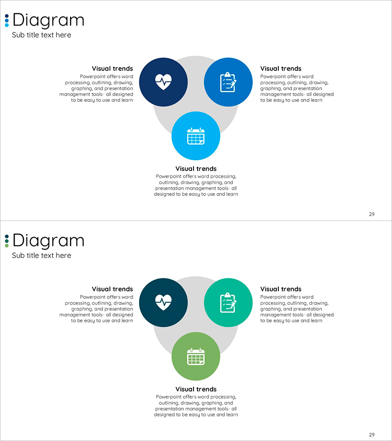 헬스케어 관리 다이어그램 – 데이터 시각화와 효율성