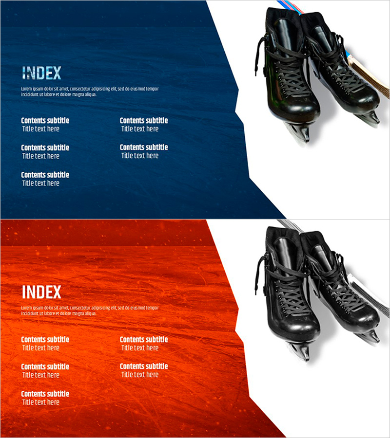 아이스하키 템플릿 목차 – 활동과 전략